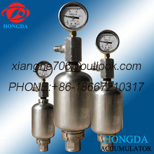 stainless steel accumulator for water system hydraulic system and pump system